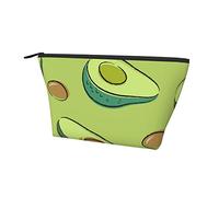 Trousse cosmetica Oxford impermeabile con motivo avocado, custodia per trucchi di grande capacità con cerniera, per ragazze e donne, porta cosmetici di lusso per penne, penne e matite