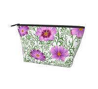 Trousse cosmetica Oxford impermeabile Fiore margherita floreale, Astuccio per trucchi di grande capacità con cerniera per ragazze Donne, Porta cosmetici di lusso per penne e matite