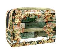 Trousse da donna e ragazza con bussola e rosa dei venti, capiente borsa per cosmetici, borsetta con cerniera, Multicolore 02, 18.5x7.5x13cm/7.3x3x5.1in, Beauty Case