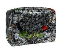 Trousse da donna e ragazza con bussola e rosa dei venti, capiente borsa per cosmetici, borsetta con cerniera, Multicolore 09, 18.5x7.5x13cm/7.3x3x5.1in, Beauty Case