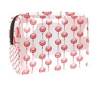 Trousse da donna e ragazza con bussola e rosa dei venti, capiente borsa per cosmetici, borsetta con cerniera, Multicolore 06, 18.5x7.5x13cm/7.3x3x5.1in, Beauty Case
