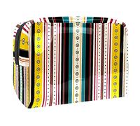 Trousse da donna e ragazza, stile vintage, con bussola e mappa nautica, stile antico, borsa per cosmetici, borsetta con cerniera, Multicolore 07, 18.5x7.5x13cm/7.3x3x5.1in, Beauty Case
