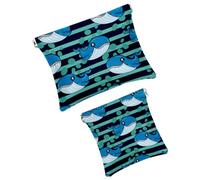Trousse da donna tascabile, borsa per il trucco in pelle impermeabile, senza cerniera, con chiusura automatica, per ragazze, mini borsa per borsa, motivo cosmonauta di Marte, Multicolore 10, 7.1x5.8