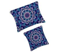 Trousse da donna tascabile, in pelle, impermeabile, senza cerniera, con chiusura automatica, per ragazze, mini borsa per borsa, artistic we are Heroes, Multicolore 09, 7.1x5.8 inch/4.7x4.5 inch
