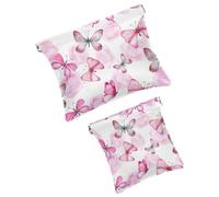 Trousse da donna tascabile, in pelle impermeabile, senza cerniera, con chiusura automatica, per ragazze, mini borsa per borsa, scheletro divertente su sfondo nero, Multicolore 10, 7.1x5.8 inch/4.7x4.5