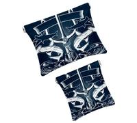 Trousse da donna tascabile, in pelle, impermeabile, senza cerniera, con chiusura automatica, per ragazze, mini borsa per borsa, artistic we are Heroes, Multicolore 06, 7.1x5.8 inch/4.7x4.5 inch