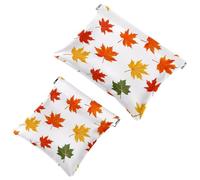 Trousse da donna tascabile, in pelle impermeabile, senza cerniera, con chiusura automatica, per ragazze, mini borsa per borsa, motivo trifoglio fortunato senza cuciture, Multicolore 02, 7.1x5.8