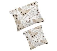 Trousse da donna tascabile, in pelle impermeabile, senza cerniera, con chiusura automatica, per ragazze, mini borsa per borsa, scheletro divertente su sfondo nero, Multicolore 07, 7.1x5.8 inch/4.7x4.5