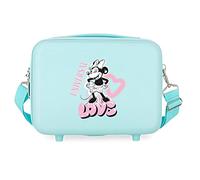 Trousse da toilette adattabile Disney Minnie Cuore Turchese 29x21x15 cm ABS rigido 9.14L 0.8 kg