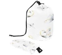 Trousse da toilette con coulisse, a forma di cilindro, con farfalle volanti, borsa per cosmetici, organizer da viaggio per trucchi + piccola borsa, Multi, 9.9x6.9in/25.2x17.6cm;6x3.5in/15.2x8.8cm,