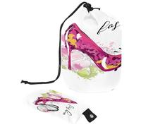 Trousse da toilette con coulisse, a forma di farfalla, con tacco alto, borsa per cosmetici, organizer da viaggio + piccola borsa, Multi, 9.9x6.9in/25.2x17.6cm;6x3.5in/15.2x8.8cm, Beauty case