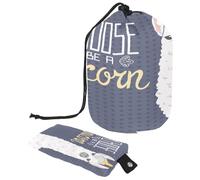 Trousse da toilette con coulisse, borsa per cosmetici a forma di botte, con alpaca, con scritta "I Choose to be a unicorn", organizer da viaggio + piccola borsa, Multi,