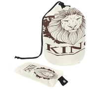 Trousse da toilette con coulisse, King Lion_Монтазнай Oбластü Trousse a forma di barile, trousse da viaggio organizer per trucchi + piccola borsa, Multi, 9.9x6.9in/25.2x17.6cm;6x3.5in/15.2x8.8cm,