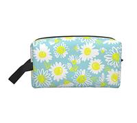 Trousse da toilette da viaggio per donna Borsa da toilette grande con stampa margherita Spazioso trousse multifunzionale per trousse organizer con cerniera Borse per trucco per la festa della mamma