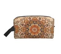 Trousse da toilette per donna e uomo Trousse cosmetica impermeabile Trousse da viaggio Organizer con manico Bohemian Boho Mandala Hippy Chic Flower Storage Bag