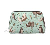 Trousse da trucco con separatore da viaggio per cosmetici, Argento, One Size