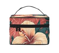 Trousse da viaggio con farfalle che volano intorno al sole, borsa per cosmetici impermeabile, borsa da toilette pieghevole, regalo per insegnanti, Pittura ad acquerello giocosa, Taglia unica