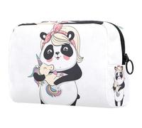 Trousse da viaggio da donna, con motivo palla da basket e palla da tennis, portatile, astuccio per matite e articoli da toeletta per ragazze adolescenti, Multicolore 02, 18.5x7.5x13cm/7.3x3x5.1in
