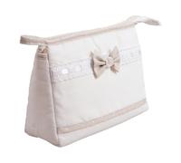 Trousse da viaggio in cotone con interno impermeabile Chiusura con cerniera Tela