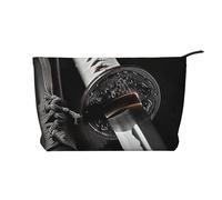 Trousse da viaggio in velluto a coste con stampa di delfini, per donne, mamme e ragazze, Spada Samurai Giappone, Taglia unica, Beauty case