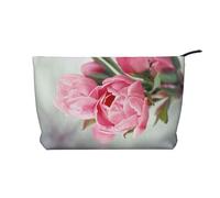 Trousse da viaggio in velluto a coste con stampa di ramo d'ulivo romano e greco, borsa per cosmetici, organizer per donne, mamme e ragazze, All'aperto Pretty Floral, Taglia unica, Beauty case