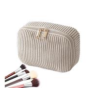 Trousse da viaggio, in velluto a coste, grande capacità, alla, morbida, per donne, ragazze, casa, scuola, ufficio, viaggi, cancelleria, ombretto, pennello, C, Refer to description, Unisex