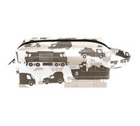Trousse da viaggio per cosmetici da donna, in pelle di microfibra, pratica borsa organizer con cerniera, trasporto marittimo e aereo, Multi, 8.2x3.1x3.5 in/21x8x9 cm, Beauty case