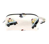 Trousse da viaggio per cosmetici da donna, in pelle di microfibra, pratico astuccio organizer con cerniera, motivo: taxi, Multi, 8.2x3.1x3.5 in/21x8x9 cm, Beauty case