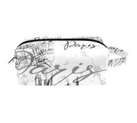 Trousse da viaggio per cosmetici da donna, in pelle e microfibra, pratica borsa organizer con cerniera, Torre Eiffel di Parigi su sfondo grigio testurizzato, Multi, 8.2x3.1x3.5 in/21x8x9 cm, Beauty