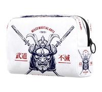 Trousse giapponese Samurai da donna, trousse da viaggio per articoli da toeletta grandi, pratica borsa organizer con cerniera, Multi, 18.5x7.5x13cm/7.3x3x5.1in, Beauty case