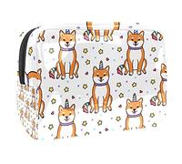 Trousse impermeabile con graziosi unicorni con elementi magici adesivi, borsa per il trucco, organizer da viaggio con cerniera, piccola custodia per cosmetici, borsa per cosmetici, per adolescenti,