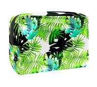 Trousse impermeabile per il trucco, con natura, foresta, piante, verde, organizer da viaggio con cerniera, piccola custodia per cosmetici, borsa per cosmetici, per adolescenti, ragazze e donne,