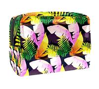 Trousse impermeabile per il trucco, con natura, foresta, piante, verde, organizer da viaggio con cerniera, piccola custodia per cosmetici, borsa per cosmetici, per adolescenti, ragazze e donne,