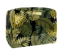 Trousse impermeabile per il trucco, con natura, foresta, piante, verde, organizer da viaggio con cerniera, piccola custodia per cosmetici, borsa per cosmetici, per adolescenti, ragazze e donne,
