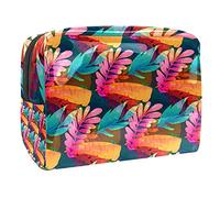 Trousse impermeabile per il trucco, con natura, foresta, piante, verde, organizer da viaggio con cerniera, piccola custodia per cosmetici, borsa per cosmetici, per adolescenti, ragazze e donne,