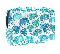 Trousse impermeabile per il trucco, stile retrò, con stampa di coccodrillo, leone, elefante, caro, organizer da viaggio, con cerniera, piccola trousse per cosmetici, per adolescenti, ragazze e donne,