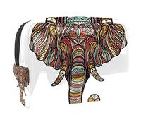 Trousse impermeabile per il trucco, stile retrò, con stampa di coccodrillo, leone, elefante, caro, organizer da viaggio, con cerniera, piccola trousse per cosmetici, per adolescenti, ragazze e donne,