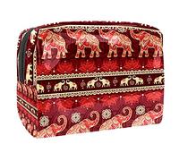 Trousse impermeabile per il trucco, stile retrò, con stampa di coccodrillo, leone, elefante, caro, organizer da viaggio, con cerniera, piccola trousse per cosmetici, per adolescenti, ragazze e donne,