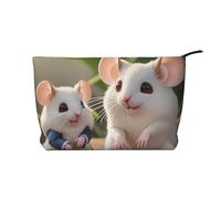 Trousse in velluto a coste per mamma e bambino, con cerniera, astuccio per cosmetici, per viaggi, articoli da toeletta e uso quotidiano