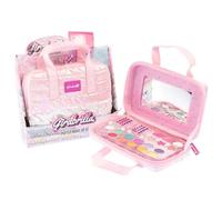 Trousse make-up GIRABRILLA con paillettes rosa e specchietto