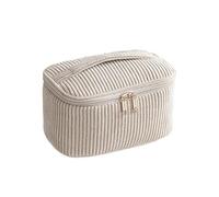 Trousse organizer per trucchi, grande capacità, in velluto a coste, astuccio da viaggio per penne e articoli da toeletta | per donne e ragazze, casa, scuola, ufficio, cancelleria per esterni, rossetto