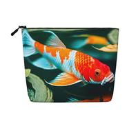 Trousse per cosmetici - Alpaca Llama stampa canapa finta canapa organizzatore da viaggio, una confezione per molteplici usi, conservazione quotidiana, Pretty Koi Fish, Taglia unica