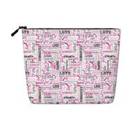 Trousse per cosmetici - Alpaca Llama stampa canapa finta canapa organizzatore da viaggio, una confezione per molteplici usi, conservazione quotidiana, Ginnastica rosa., Taglia unica