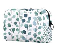 Trousse per cosmetici con coralli blu e arancioni con varie conchiglie, piccola borsa da viaggio con cerniera, borsa da toeletta portatile, organizer per trucchi per donne e ragazze, Multicolore 09