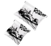 Trousse per cosmetici con funghi selvatici autunnali, impermeabile, senza cerniera, chiusura automatica, mini custodia portatile da viaggio per cuffie e gioielli, Multicolore 09, 7.1x5.8 inch/4.7x4.5