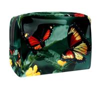 Trousse per cosmetici da donna, con farfalla e scritta in lingua inglese "Butterfly" (lingua italiana non garantita), Multi, 18.5x7.5x13cm/7.3x3x5.1in, Beauty case
