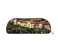 Trousse per cosmetici da donna, con stampa di banane e palme, borsa per il trucco, borsa da viaggio per articoli da toeletta e matite, Italia-Toscana, One Size