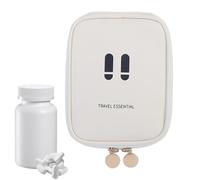 Trousse per cosmetici da viaggio, contenitore portatile per articoli da toeletta | Custodia leggera multi-scomparto, accessorio da viaggio per campeggio, viaggi d'affari e auto, color