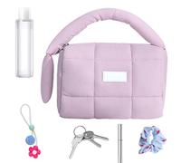 Trousse per cosmetici, multiuso, grande capacità, da viaggio, comoda e impermeabile, organizer portatile per uso quotidiano o in viaggio, Viola, Refer to description, Unisex