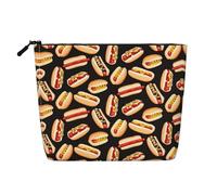 Trousse per cosmetici - Viola Farfalla Stampa Finta Canapa Organizzatore da Viaggio, Una confezione per molteplici usi, Conservazione quotidiana, Fun Food Hot Dogs, Taglia unica